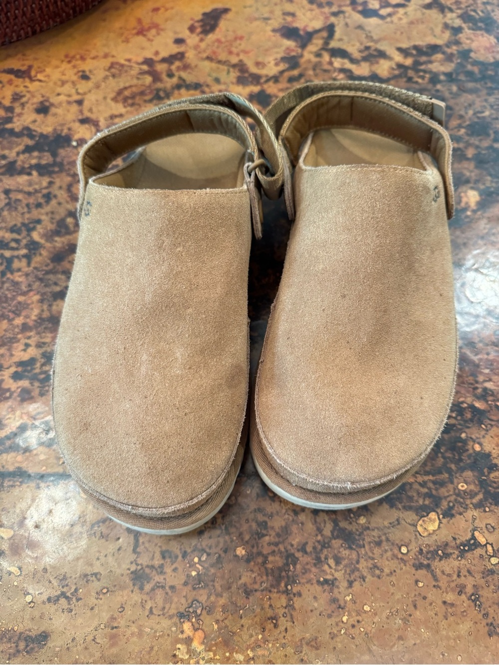 Ugg Tan Suede Slip-On Clog Mules